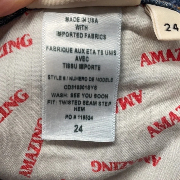 ALICE + OLIVIA Twisted Seam Step-Hem Cropped Jeans Amazing High Rise size 24 - Picture 12 of 16